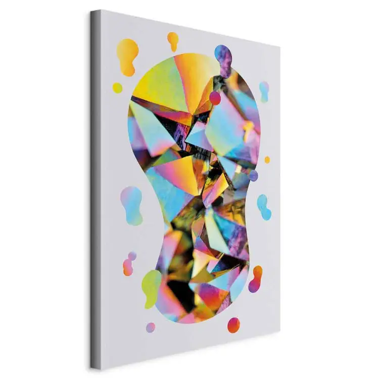 Abstracção do arco-íris - forma colorida com geometria não óbvia