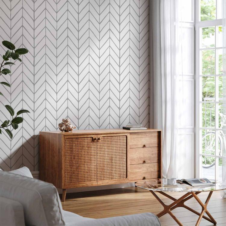 Papel de parede Big Harmony of Patterns (Grey)