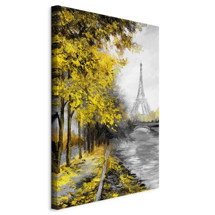 Canal parisiense vertical amarelo