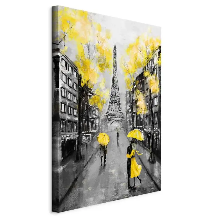 Encontro parisiense vertical amarelo