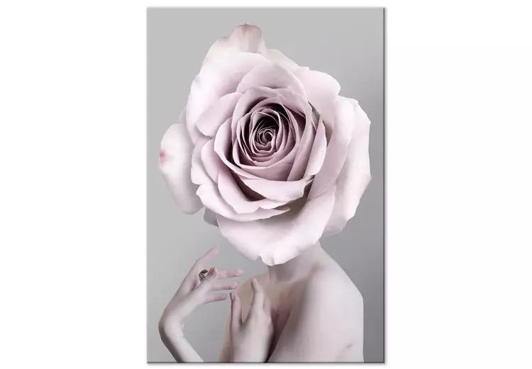 Monólogo da Rosa (1-parte) vertical - silhueta de uma mulher com uma flor