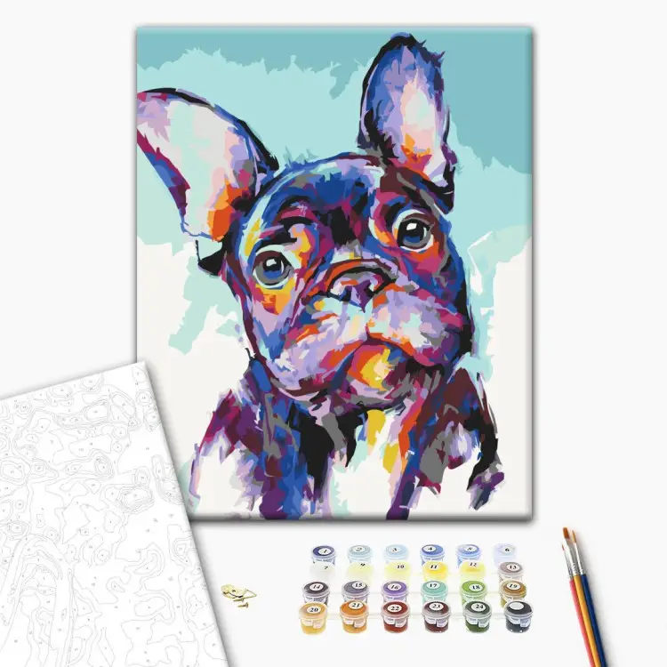 Retrato de um bulldog