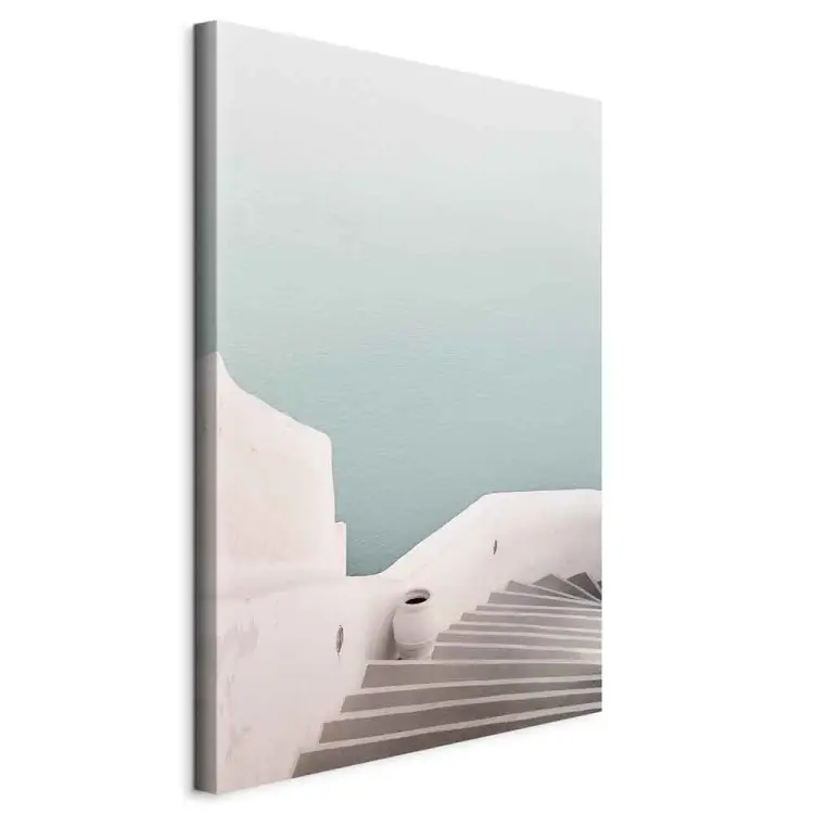 Passeio de Verão vertical - paisagem de arquitetura e mar