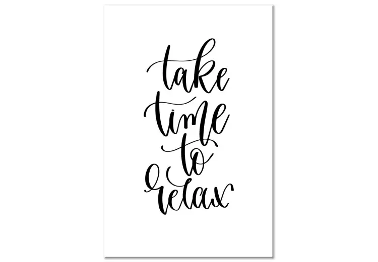 Tire Tempo para Relaxar (1-parte) vertical - inscrições em inglês pretas