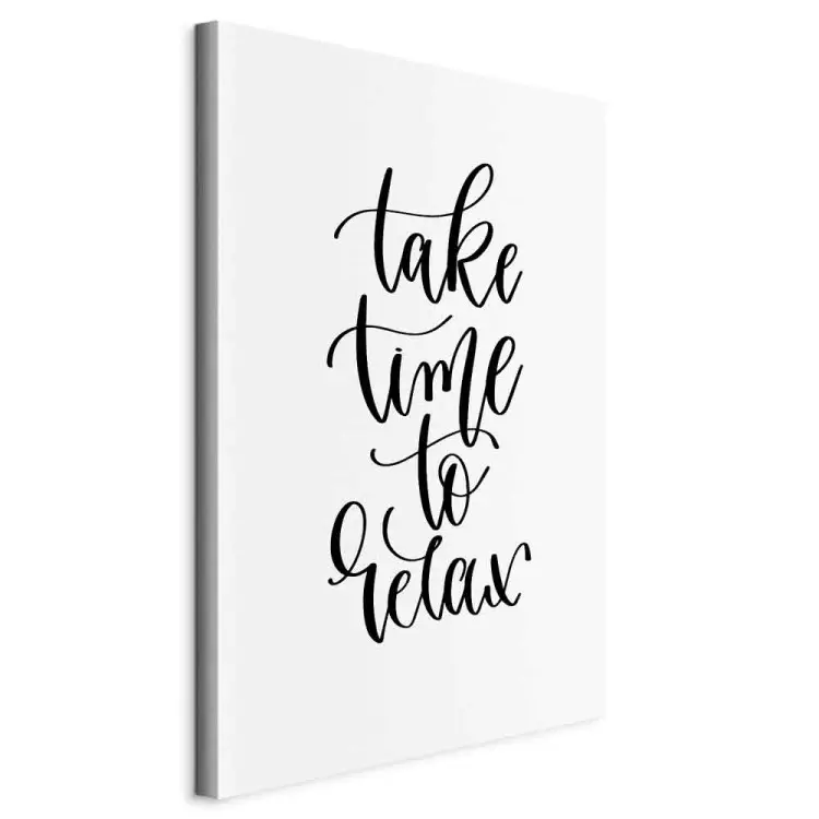Tire Tempo para Relaxar (1-parte) vertical - inscrições em inglês pretas