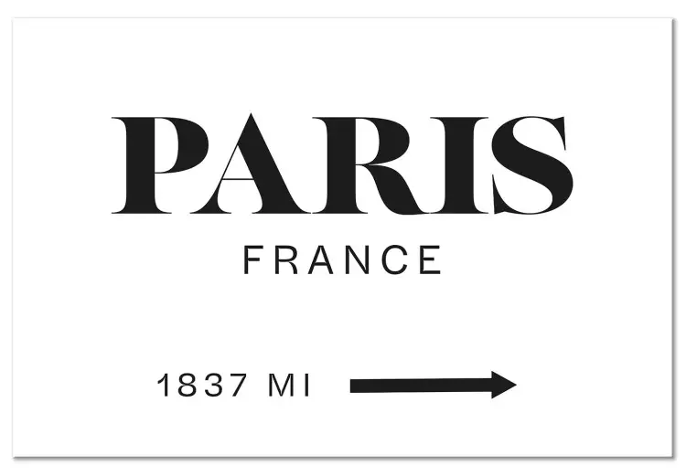 Chic Parisiense (1-parte) largo - inscrição "Paris" em inglês preta