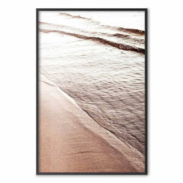 Ritmo de Setembro - praia e paisagem marinha com ondas sépia