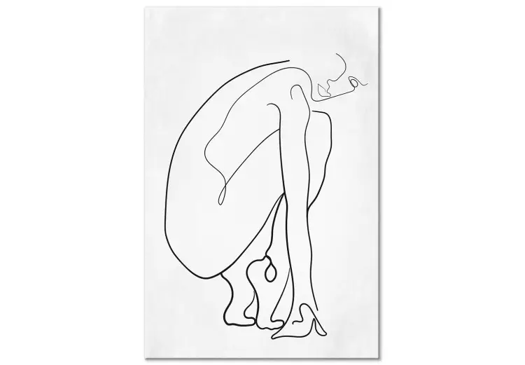Linha Perfeita (1 peça) Vertical - figura feminina abstrata
