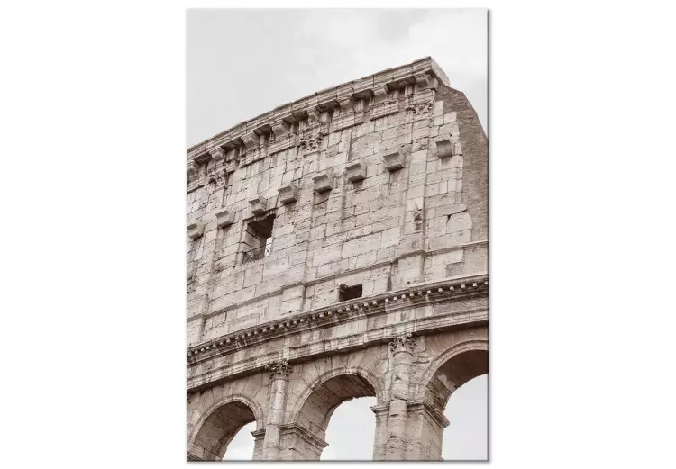 Coliseu (1 peça) Vertical - arquitetura da cidade de Roma em sépia