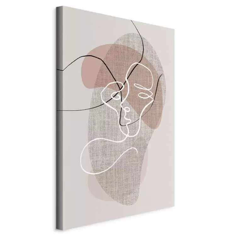 Manhã Reflexiva (1 peça) Vertical - arte linear em um motivo boho