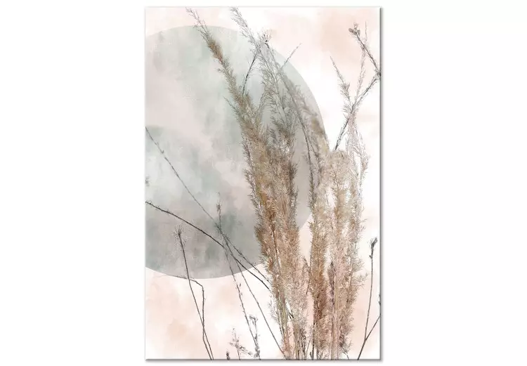 Grama ao Vento (1 peça) Vertical - paisagem de grama em estilo boho