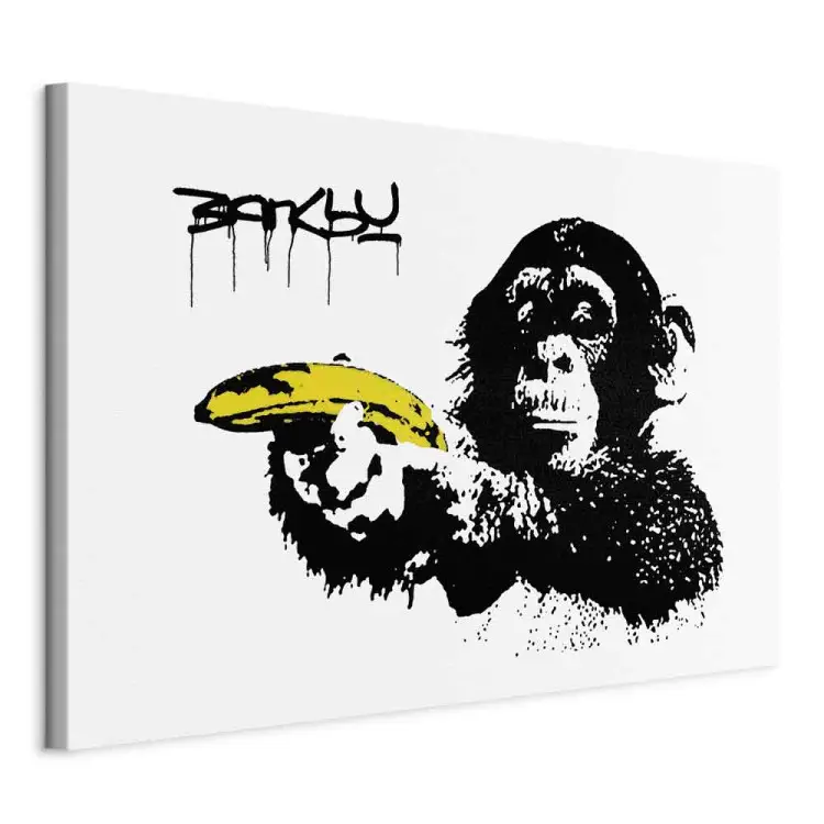 Banksy: Macaco com banana de largura