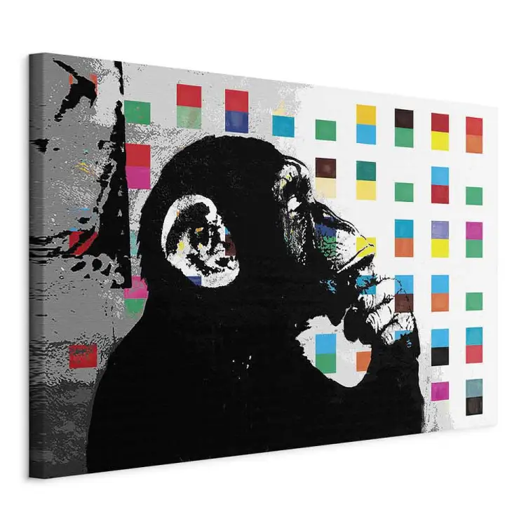 Banksy: macaco a pensar