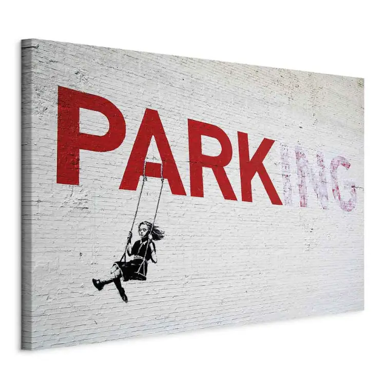 Estacionamento Rapariga Baloiço Banksy