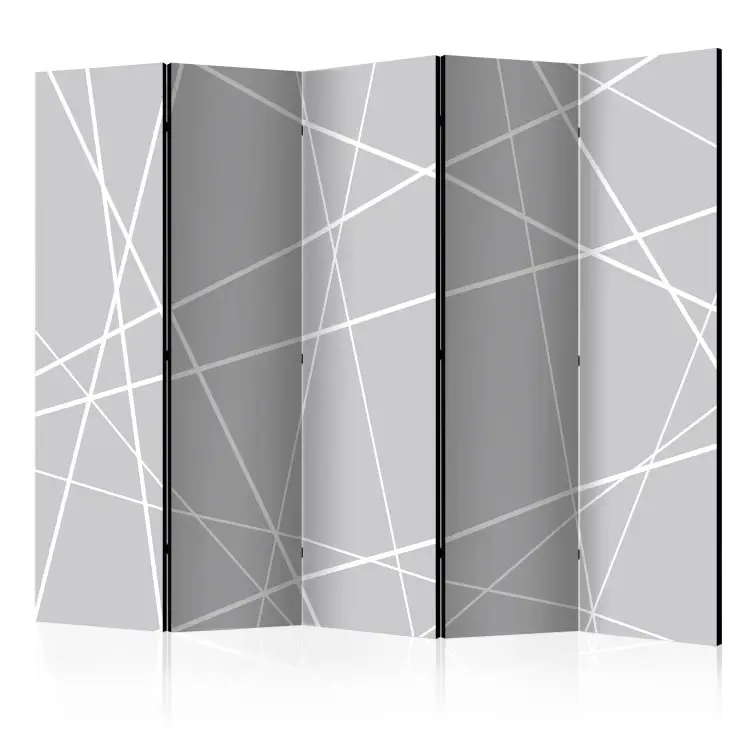 Teia Moderna II - textura com figuras uniformes em cinza