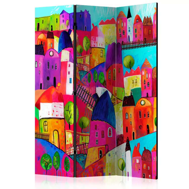 Cidade Arco-íris - arquitetura abstrata e colorida da cidade
