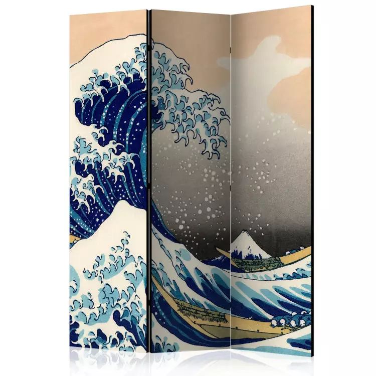 A Grande Onda de Kanagawa (3 peças) - composição inspirada no Japão