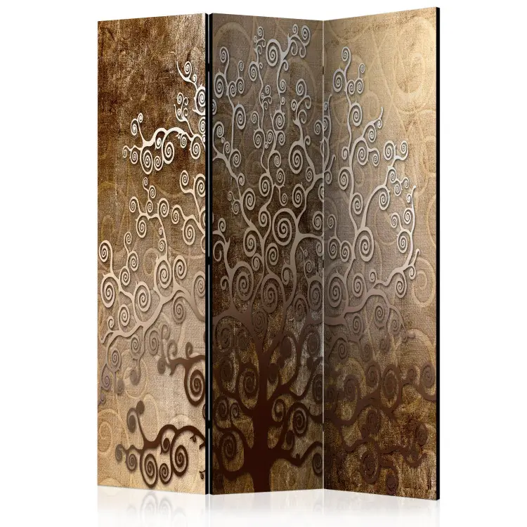 Árvore Dourada de Klimt - composição elegante com uma planta