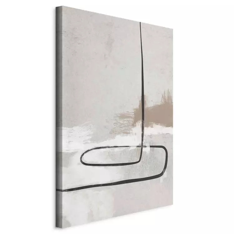 História Simples (1 peça) Vertical - linha e manchas abstratas