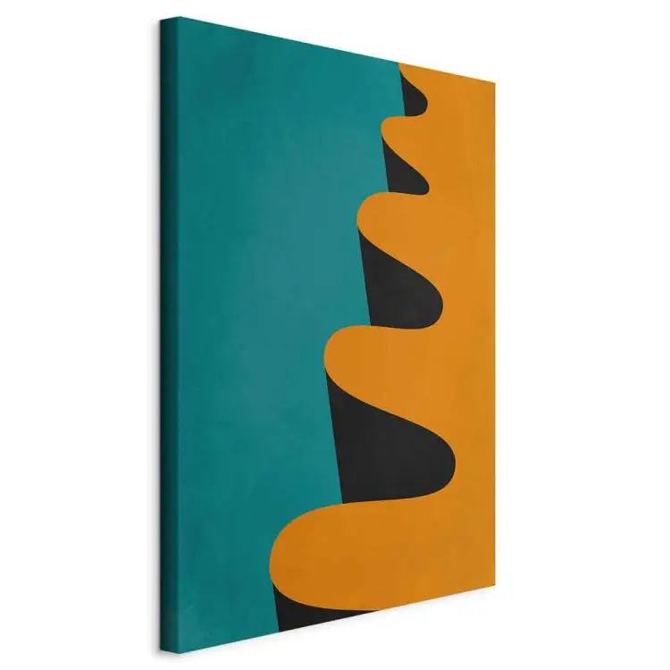 Onda laranja modernista - abstracção geométrica