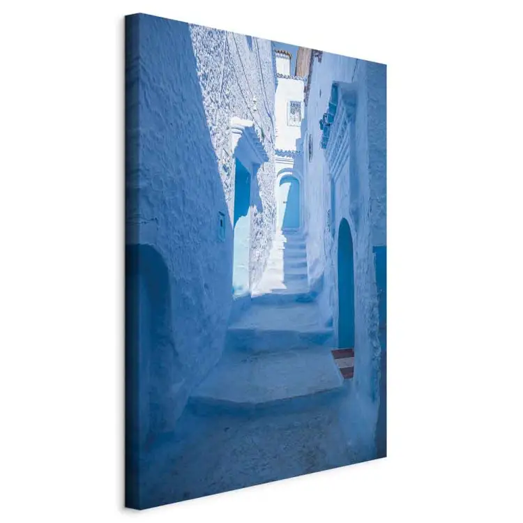 Arquitetura do Azul Vertical - escadas árabes no Marrocos