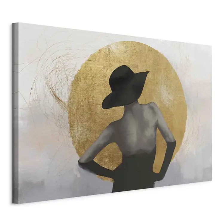 Sob o Sol Largo - mulher abstrata com chapéu