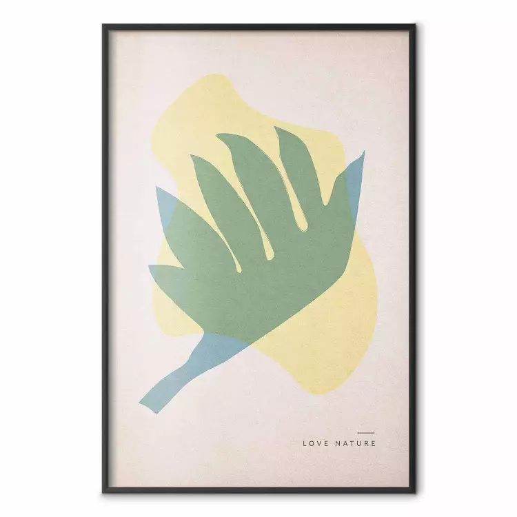 Amar a Natureza - figuras geométricas abstratas em cores pastel