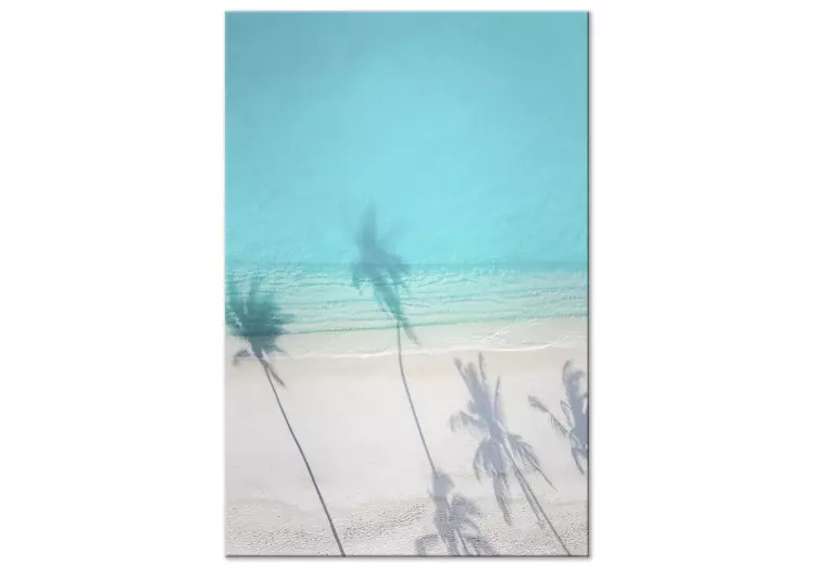 Costa turquesa - praia de areia branca sombreada por palmeiras
