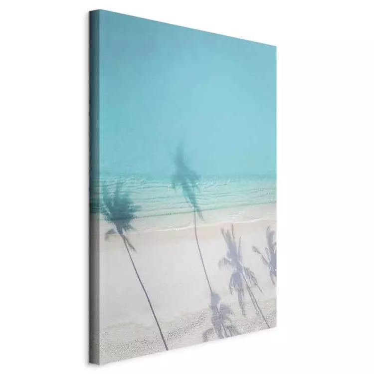 Costa turquesa - praia de areia branca sombreada por palmeiras