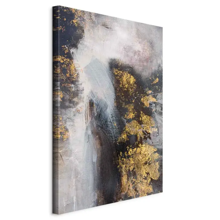 Fleece Dourado Vertical - textura abstrata moderna