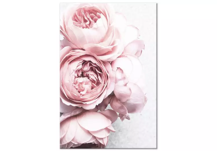 Cheiro de Rosa (1 peça) Vertical - flores cor-de-rosa em estilo boho