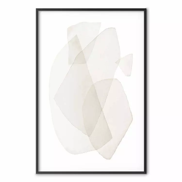 Momentos Frágeis - uma abstração minimalista em formas redondas sobre branco