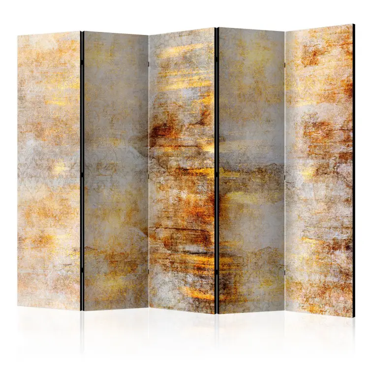 Expressão Dourada II - Abstrato com textura desgastada