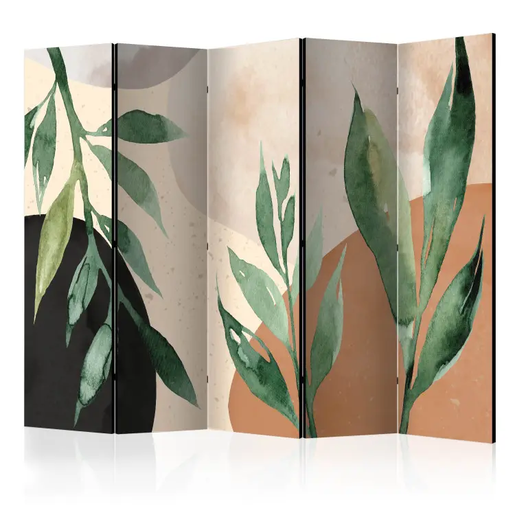 Harmonia da Natureza II - Folhas verdes em fundo quente