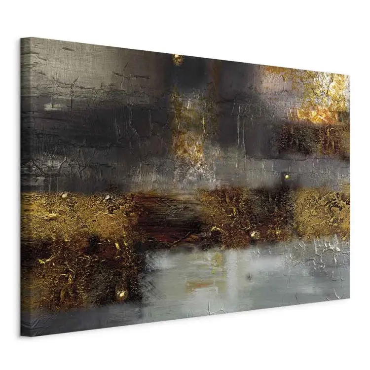 Noite de agosto de largura - abstrato dourado