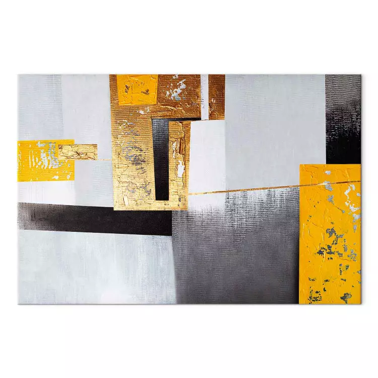 Lugar Dourado (1 peça) Largo - abstração moderna com figuras