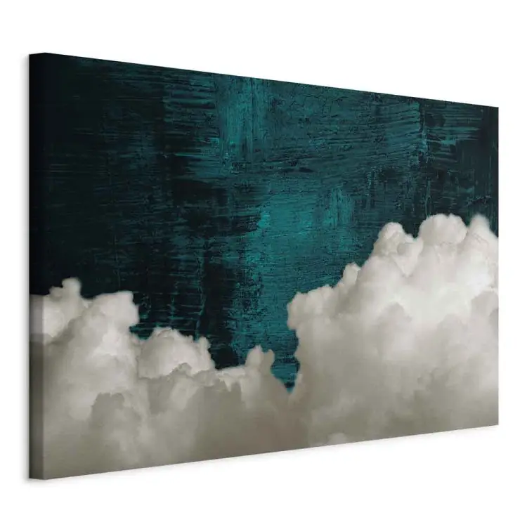 Abstração Esmeralda Largo - nuvens em um fundo verde