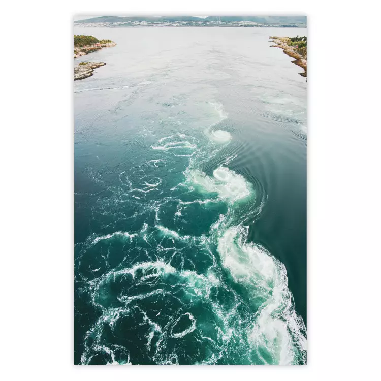 Turquesa em Redemoinhos - paisagem de um lago azul com pequenas ondas
