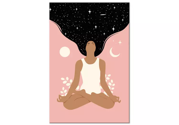 Yoga Matinal (1 peça) Vertical - figura feminina em espírito de amor próprio