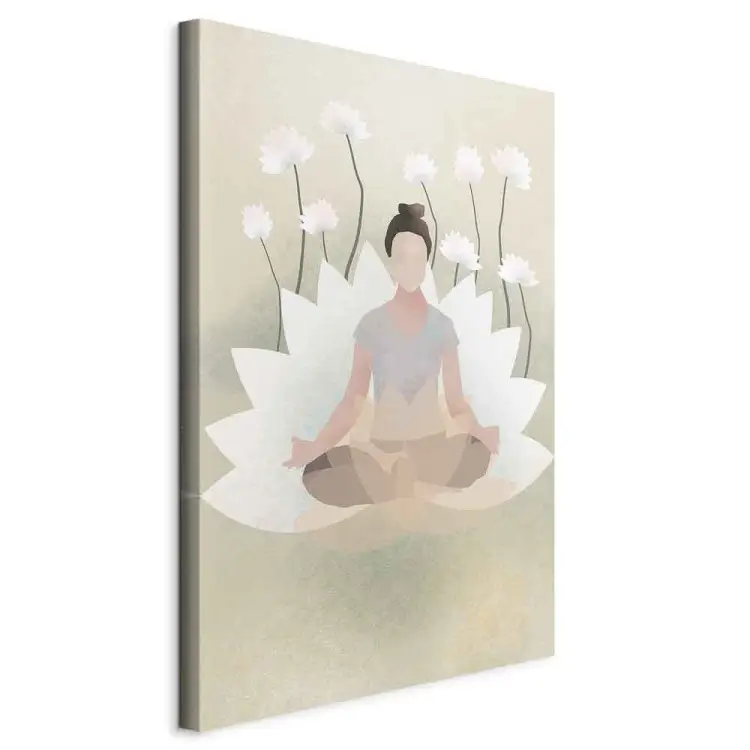 Yoga do Amor Vertical - composição floral em estilo zen