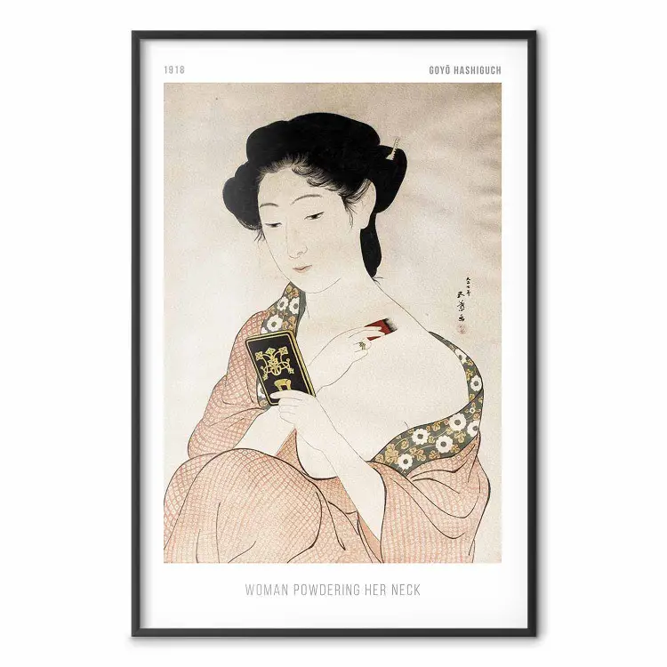 Goyō Hashiguchi - Mulher aplicando pó no pescoço