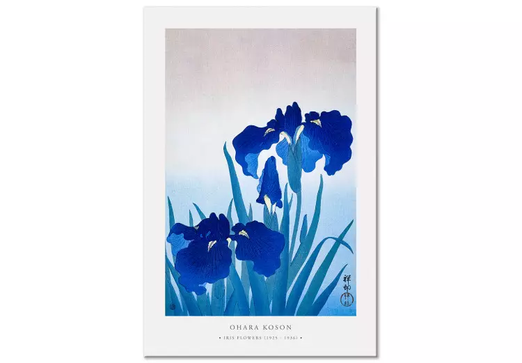 Íris Azuis (1 peça) Vertical - flores azuis em flor
