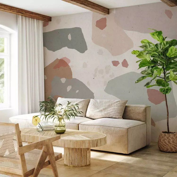 Terraços Naturais - fundo com abstração delicada no estilo gentle stories