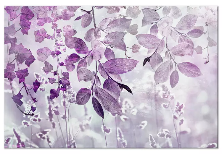 Jardim Roxo (1 peça) - paisagem em folhas de tonalidade violeta