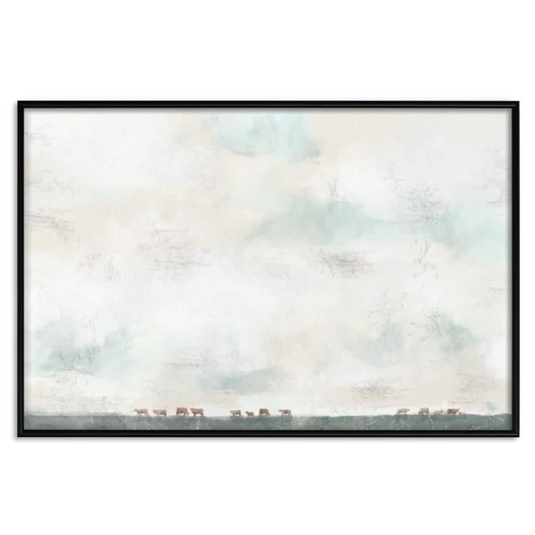 Poster decorativo View of the Prairie - Delicate Landscape of the American Countryside