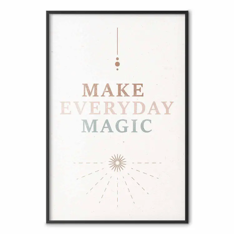 Magia quotidiana - letras e enfeites animadores