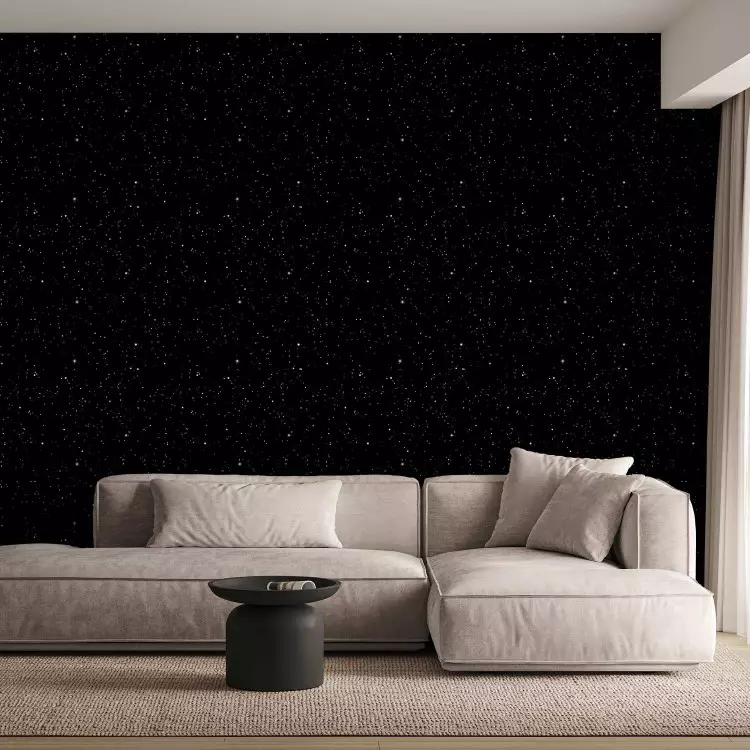 Cosmos - céu noturno estrelado sobre um fundo de espaço galáctico