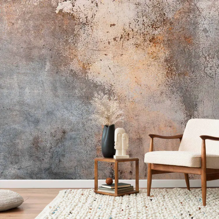 Parede natural - superfície decorativa em tons quentes