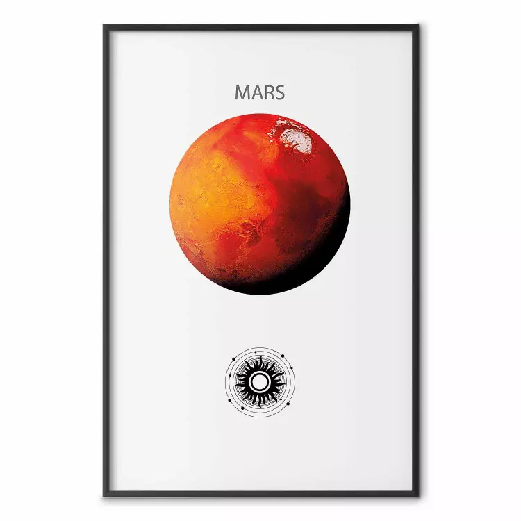 Planeta vermelho - Marte e composição abstrata com o sistema solar II