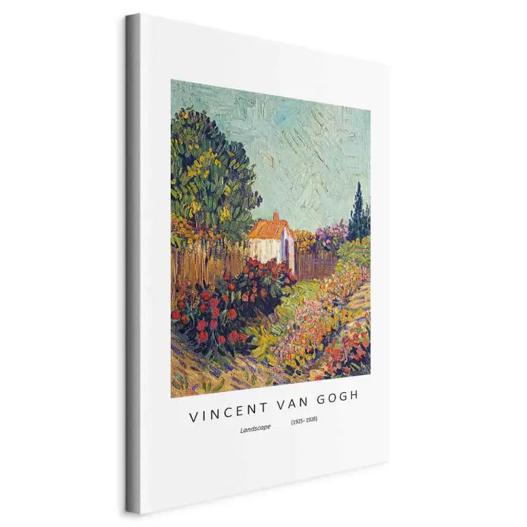 Vincent van Gogh - Paisagem de Vincent van Gogh - reprodução colorida